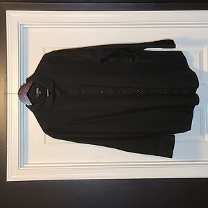 Murano Men's Black Button Down Shirt - Large Tall LT